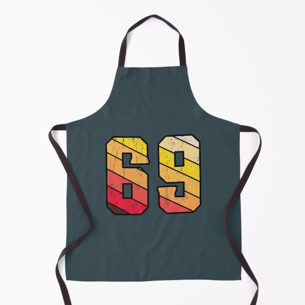 Item preview, 69 typography on colorful retro designed and sold by Donutlovers.