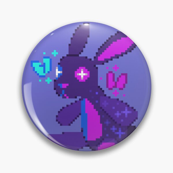 Item preview, Pied Bunny Plush Pixel Art designed and sold by Kaiko-Roku.