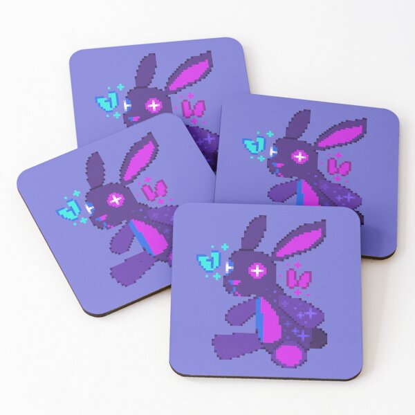 Item preview, Pied Bunny Plush Pixel Art designed and sold by Kaiko-Roku.