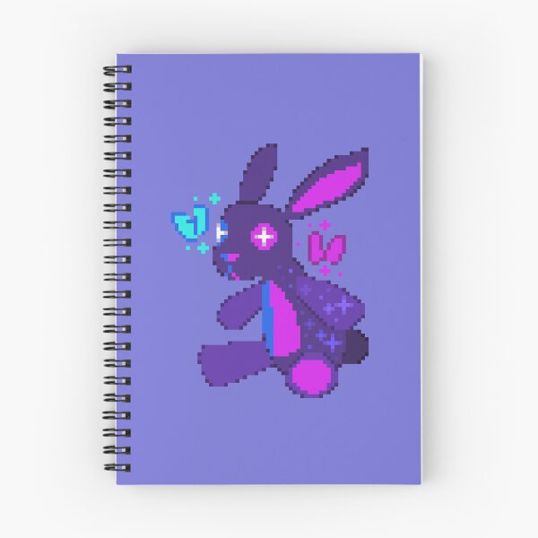 Item preview, Pied Bunny Plush Pixel Art designed and sold by Kaiko-Roku.
