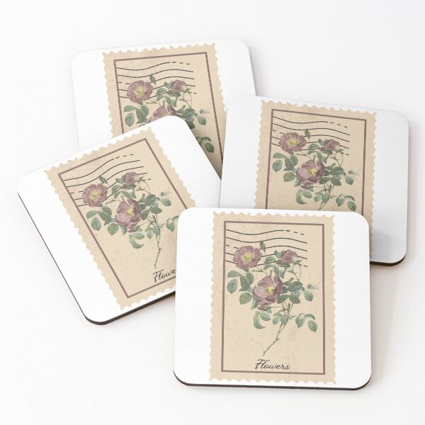 Item preview, Vintage flower stamp designed and sold by pastelsloth.