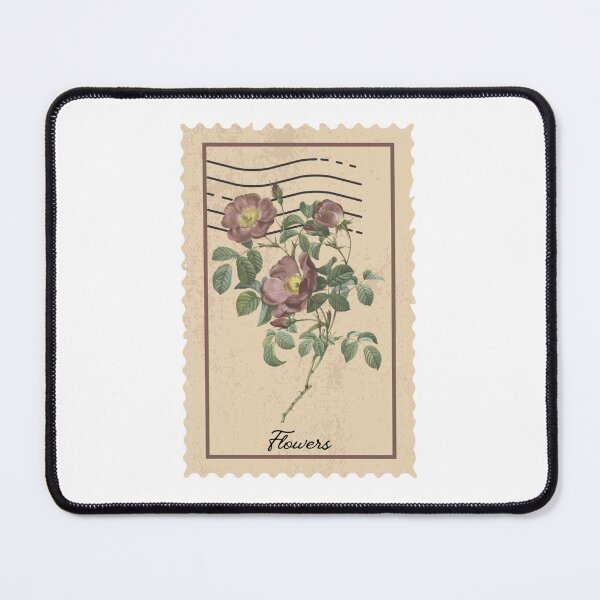 Item preview, Vintage flower stamp designed and sold by pastelsloth.
