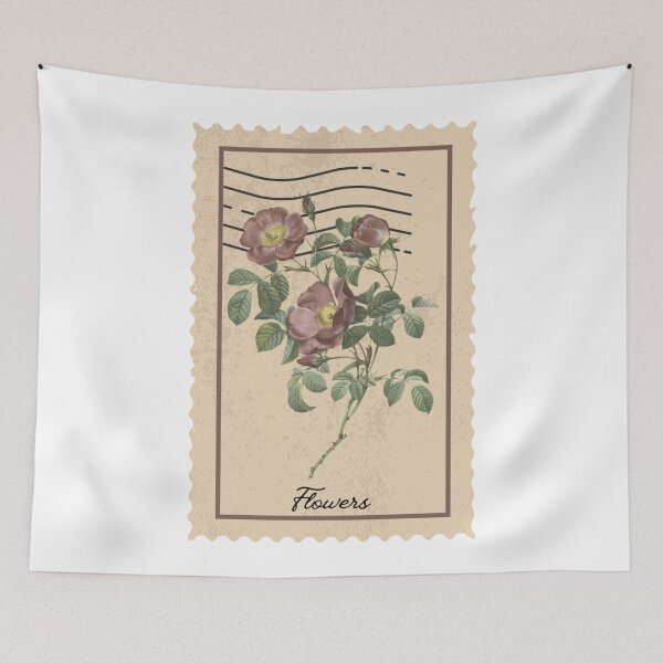 Item preview, Vintage flower stamp designed and sold by pastelsloth.