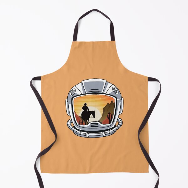 Item preview, Cowboy silhouette on astronaut helmet designed and sold by Donutlovers.