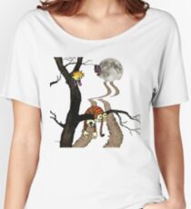 calvin hobbes Women's Relaxed Fit T-Shirt