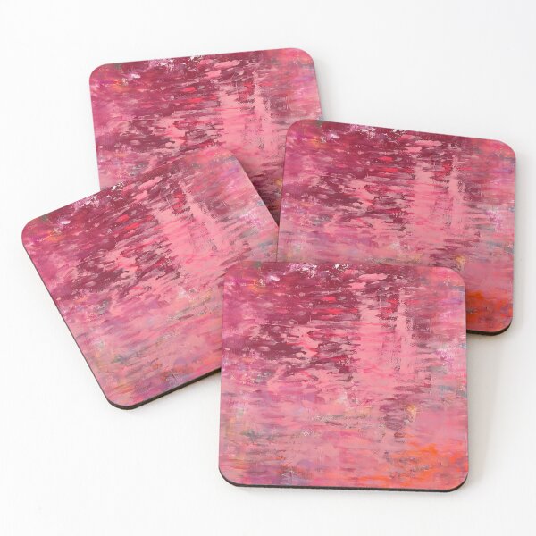 Item preview, Abstract pink and orange artwork designed and sold by marianarussoart.