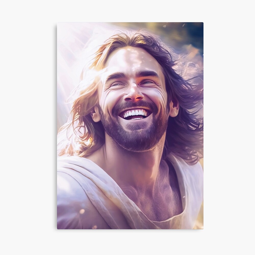 Jesus Christ smiling art, Spiritual Paintings, Christian Art