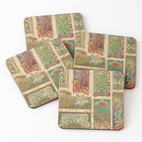 Item preview, art nouveau design. Marine creatures. designed and sold by likiska.