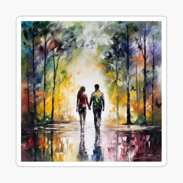 Love in the Forest Sticker