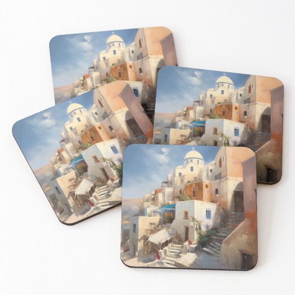 Aperçu de l'œuvre Santorin Oia Grèce créée et vendue par Vanover Designs.