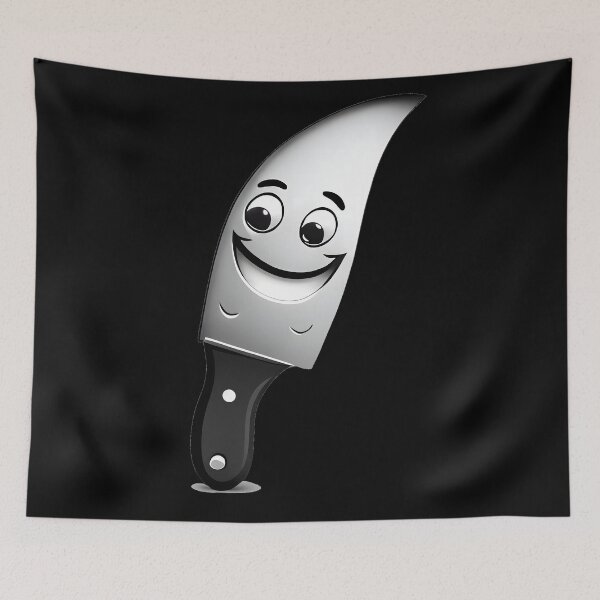 Item preview, Comic Coolness: Unleash Fun with a Funny Smile Knife Design designed and sold by MLArtifex.