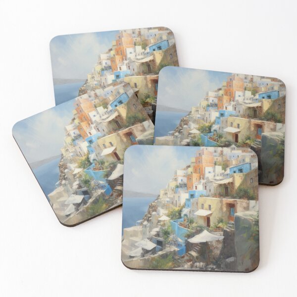 Aperçu de l'œuvre Santorin Oia Grèce créée et vendue par Vanover Designs.