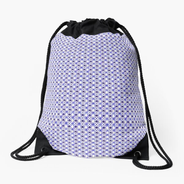 Flower Pattern "Shannon" Drawstring Bag