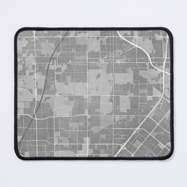 Item preview, Map of Santa Ana (CA, USA) in gray vintage style designed and sold by blursbyai.