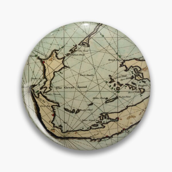 Item preview, Vintage Bermuda Map (1682) Old Bermudian Atlas designed and sold by BravuraMedia.