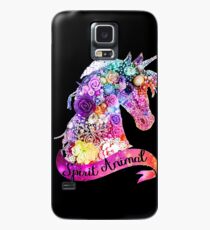 Funda/vinilo para Samsung Galaxy Spirit Animal Unicorn Glitter Design