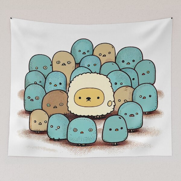 Item preview, Playful Delight: Explore a World of Cool, Funny, and Cute Kawaii Monsters designed and sold by MLArtifex.