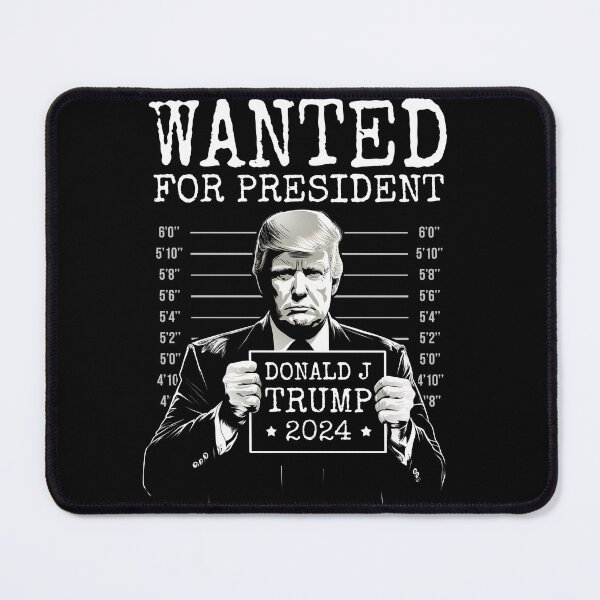 Item preview, Wanted For President 2024 Donald Trump designed and sold by FunWearVM.