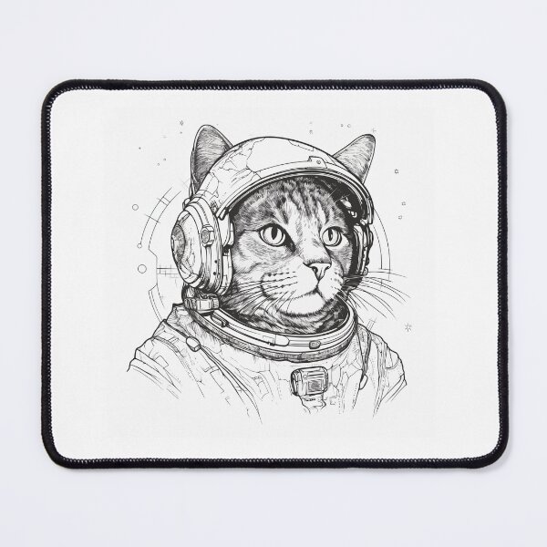Item preview, cool looking astro cat designed and sold by Elias Kamstra.