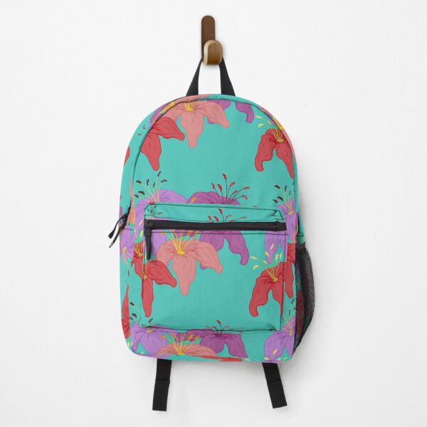 Item preview, tropical print lilies flowers designed and sold by Constanza Durán Fontecilla.