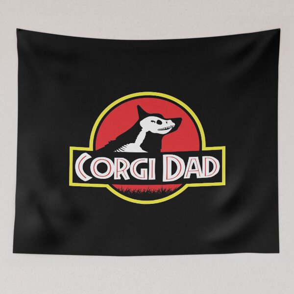 Item preview, (For Dark Background) Jurassic Pembroke Welsh Corgi Dad designed and sold by More Cute Dogs.