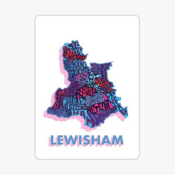 Item preview, Lewisham - London Boroughs designed and sold by damnfinecuppa.