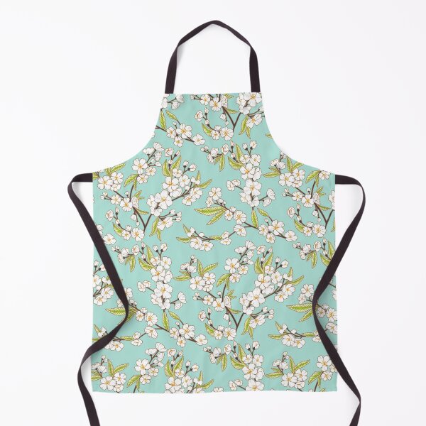 Item preview, White Blossom Garden - Minty Blue designed and sold by TigaTiga.