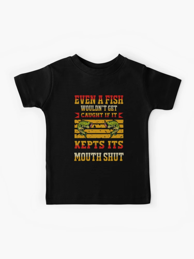 American Flag Fishing Kids T-Shirt for Sale by franktact