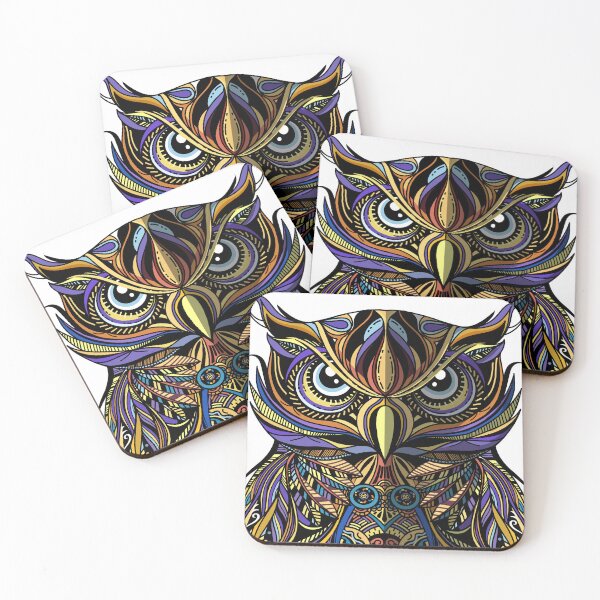 Item preview, Cool Owl, Zen style, sketching designed and sold by SceneryStudio.