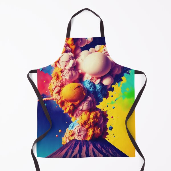 Item preview, Volcanic Confection: Explosive Colors and Ice Creams designed and sold by ChromoAI.