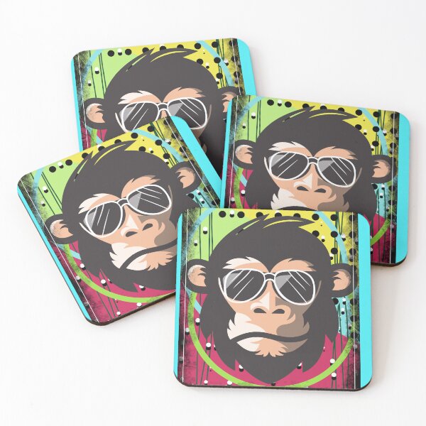 Item preview, Monkey and Sunglasses designed and sold by malinshepherd.