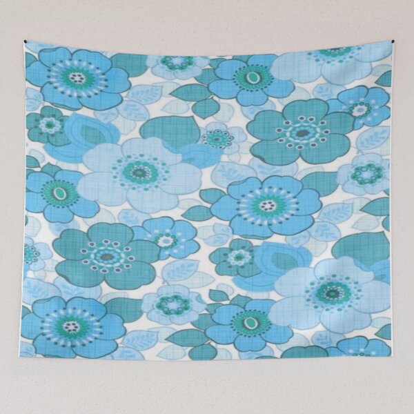 Item preview, Blue flowers pattern designed and sold by adlkh.