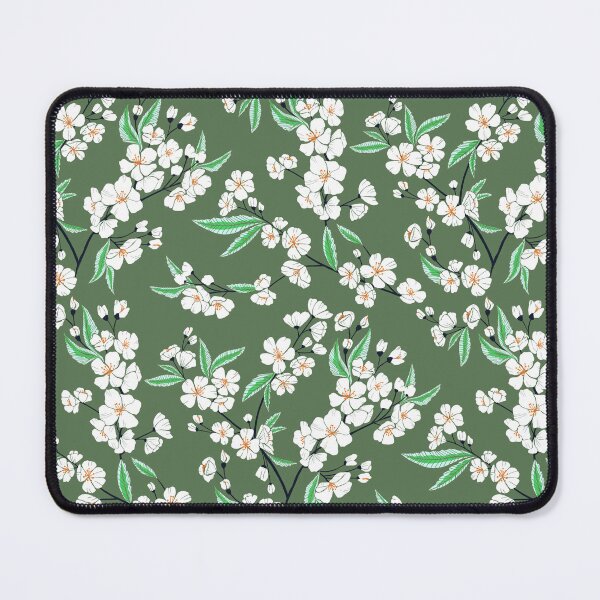 Item preview, White Blossom Garden - Green Hue designed and sold by TigaTiga.
