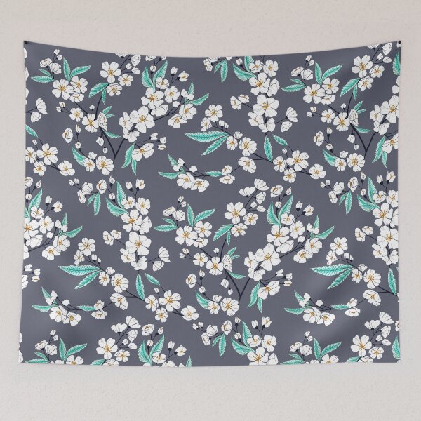 Item preview, White Blossom Garden  designed and sold by TigaTiga.
