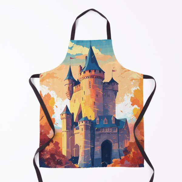 Item preview, French Castle of Tales - Illustration designed and sold by ChelaDesigns.