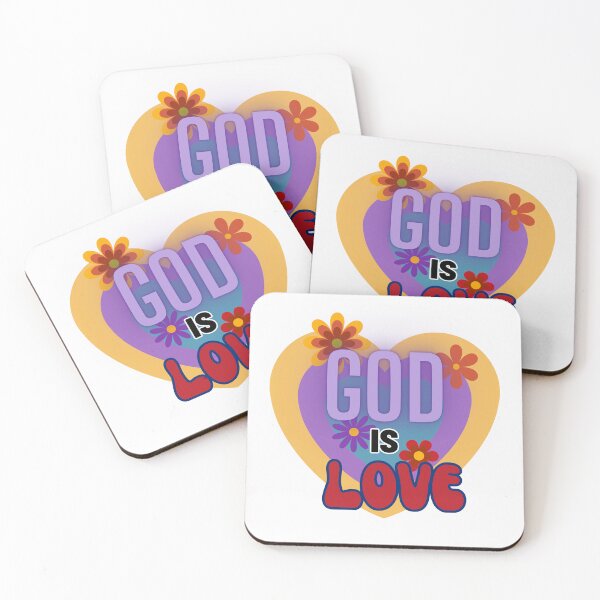 Item preview, God is Love Retro Heart designed and sold by PBJArt.