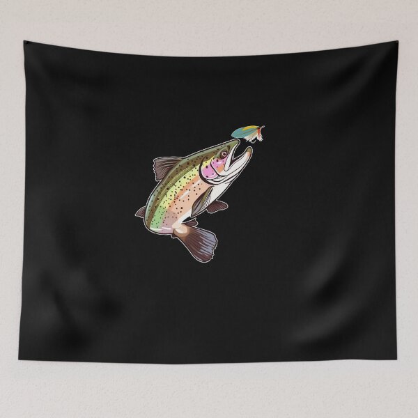 Item preview, Trout Fishing Early Angler Catches the Trout Fisherman designed and sold by Cedinho.