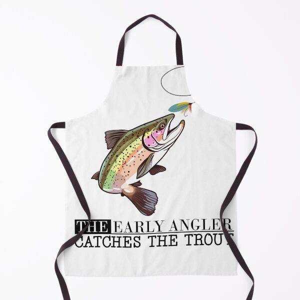 Item preview, Trout Fishing Early Angler Catches the Trout Fisherman designed and sold by Cedinho.