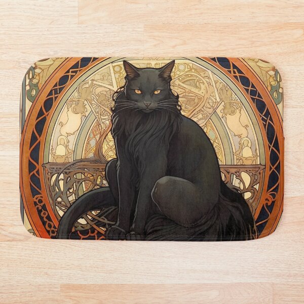 Artikelvorschau, Wunderliche Jugendstil-Katze – ausdrucksstarke katzenartige Eleganz entworfen und verkauft von Philipe3d.