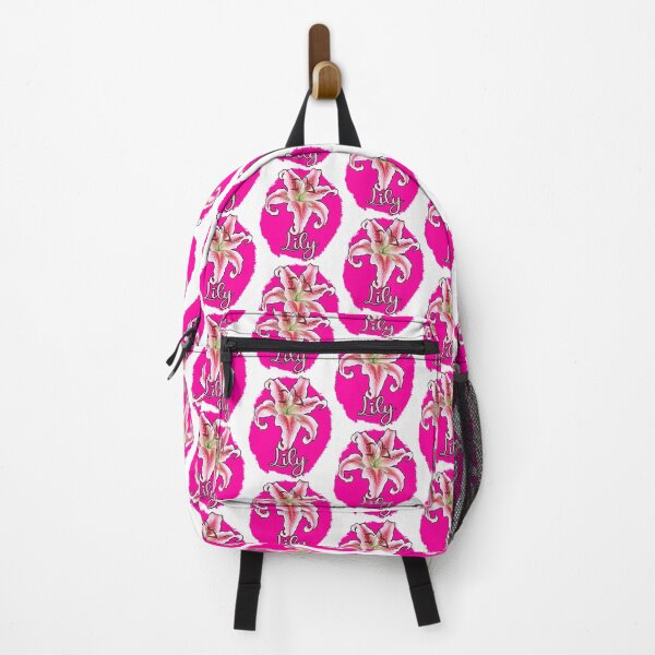Item preview, Stargazer Lily Flower Name Pink Floral Nature Lilies Botanic designed and sold by funnytshirtemp.