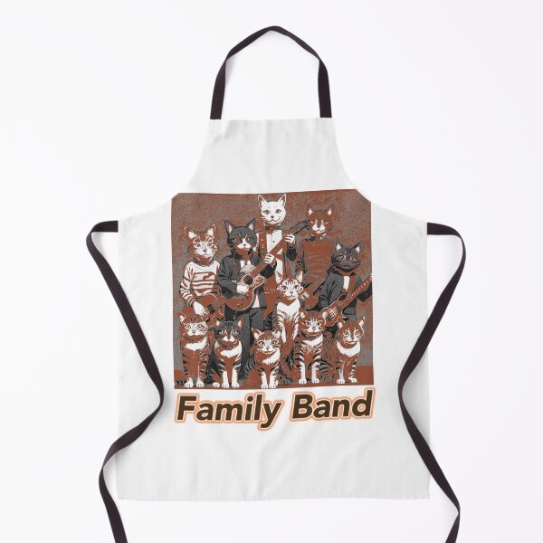 Item preview, Family band,band cat,orchestra cat designed and sold by Lychee Design.