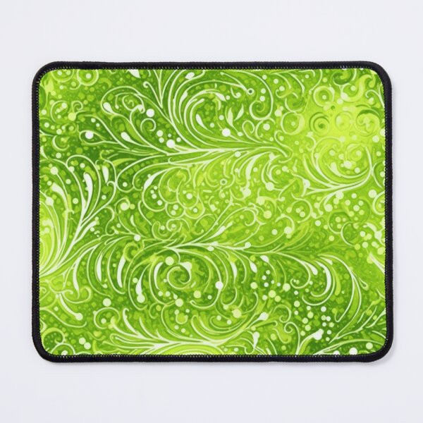 Item preview, Limegreen Petal Swirls Pattern designed and sold by candlewithhare.