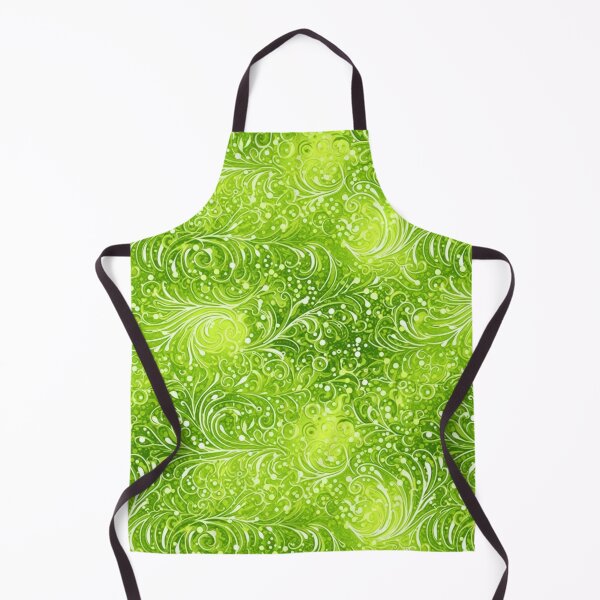 Item preview, Limegreen Petal Swirls Pattern designed and sold by candlewithhare.
