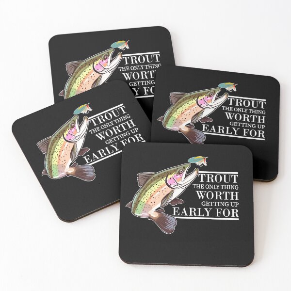 Item preview, Fly Fishing Trout The Only Thing Worth Getting Up Early For designed and sold by Cedinho.
