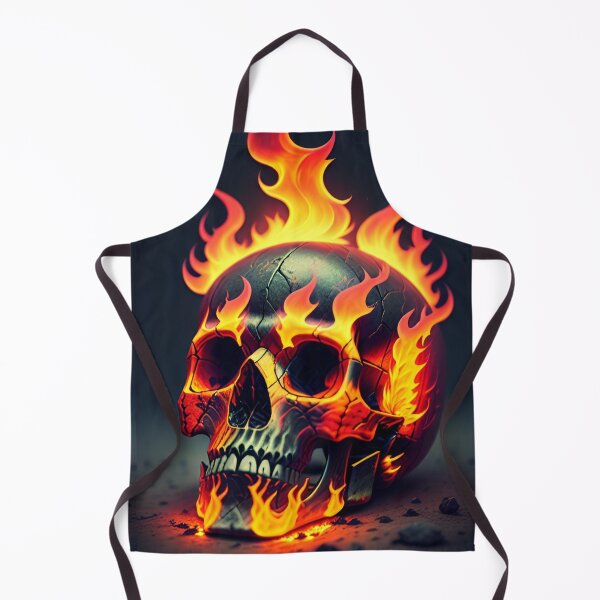 Item preview, Metal fire skull designed and sold by MadinaFatt.