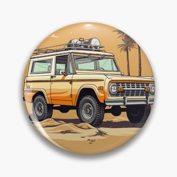 Item preview, Classic Bronco on a Beach - Vintage Illustration designed and sold by ChelaDesigns.