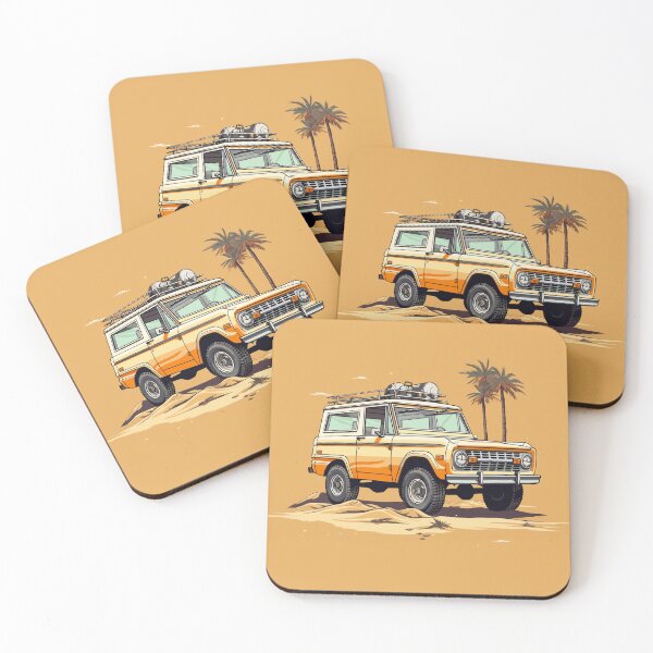 Item preview, Classic Bronco on a Beach - Vintage Illustration designed and sold by ChelaDesigns.