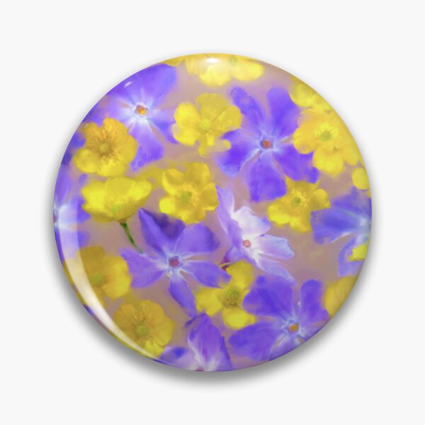 Artikelvorschau, Butterblumen Vinca Minor Aquarell Musterdesign entworfen und verkauft von Tina Veenstra.