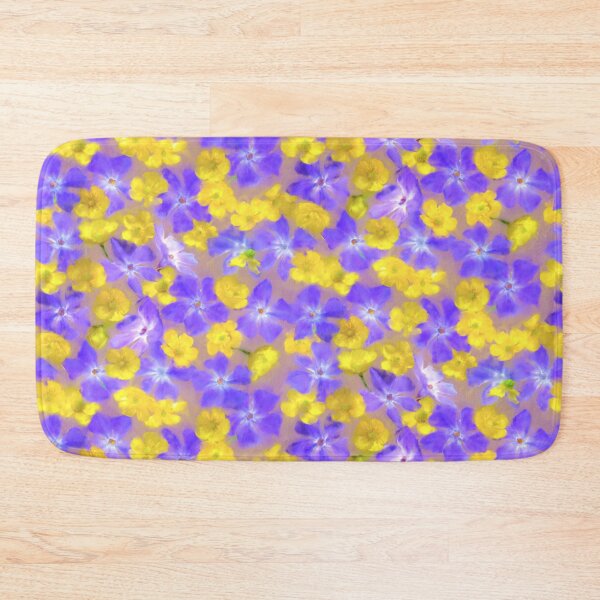 Item preview, Buttercups Vinca Minor Watercolor Pattern  Design  designed and sold by Tina Veenstra.