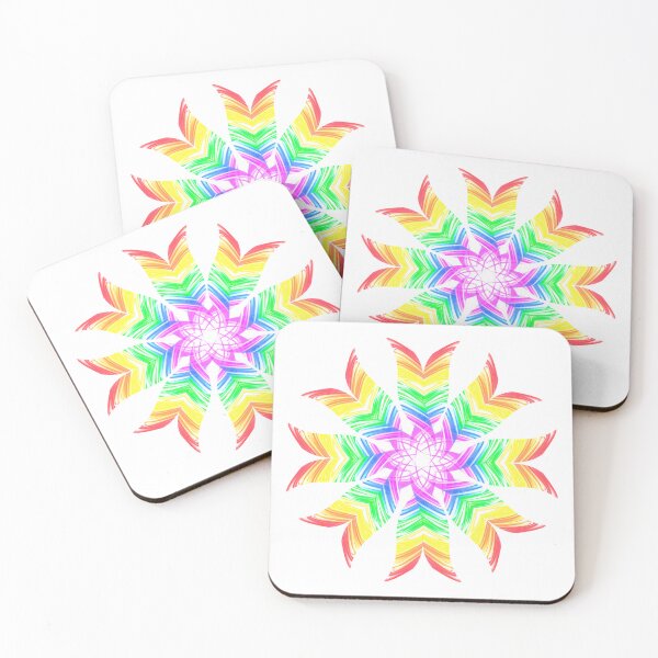 Item preview, rainbow flower designed and sold by Meo Design.